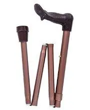 Champagne Adjustable Folding Cane – Scratch & Dent Clearance with Ergonomic Palm Grip (Model V1909)
