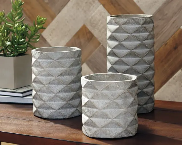 Charlot Ceramic Vase Collection – 3-Piece Set