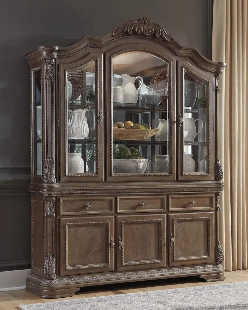Charmond Buffet & China Cabinet – Multi-Compartment Dining Room Storage