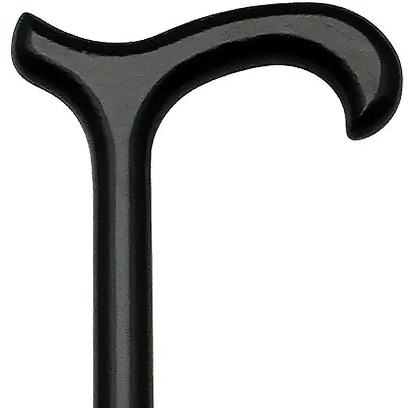 Classic Black Derby Walking Cane – Scratch & Dent Clearance with Solid Beechwood Shaft (Model V1903)