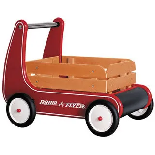 Classic Wooden Walker Wagon for First Steps
