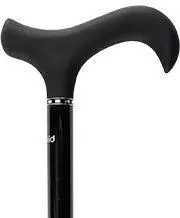 Clearance Black Plaid Carbon Fiber Adjustable Derby Cane (V1887)