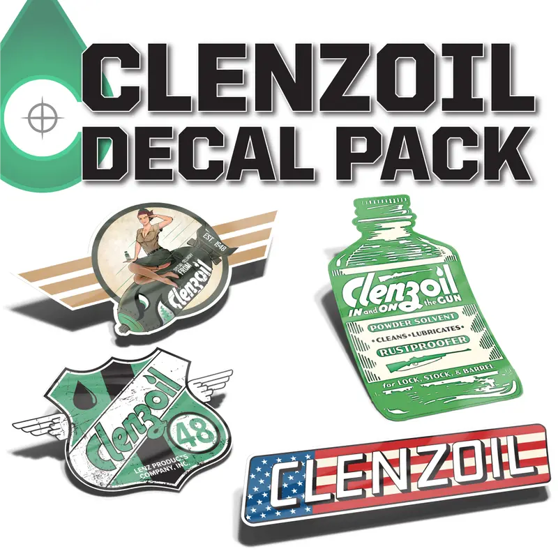 Clenzoil Assorted Decal Pack for Firearms Enthusiasts