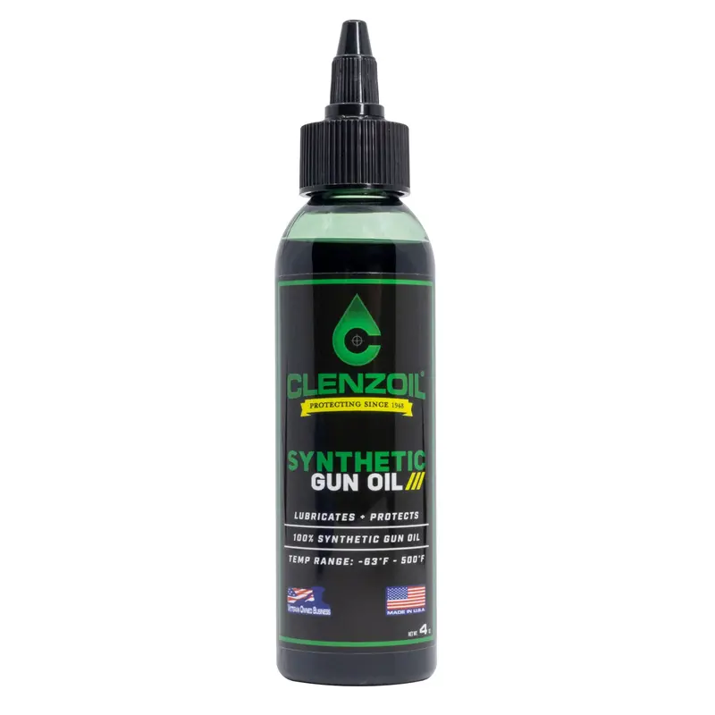 Clenzoil Synthetic Firearm Oil — 4 oz Squeeze Bottle (Field & Range)