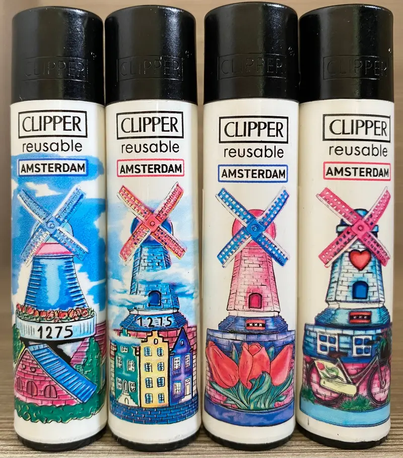 Clipper Amsterdam Windmill Lighter – Iconic Dutch Motif