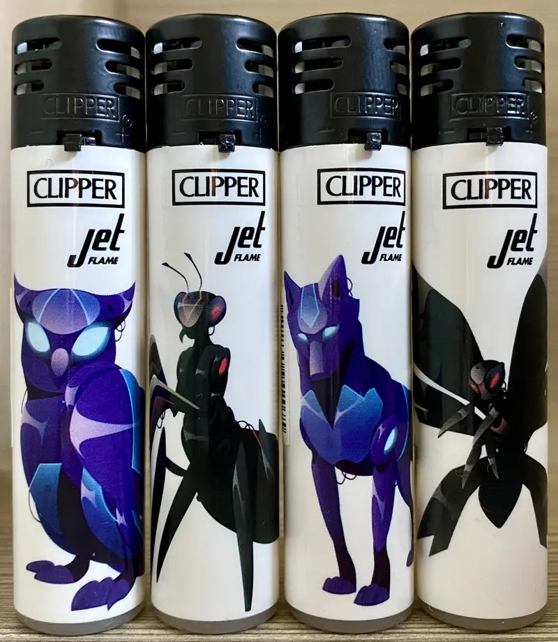 Clipper Animal Robots Jet Flame Lighter
