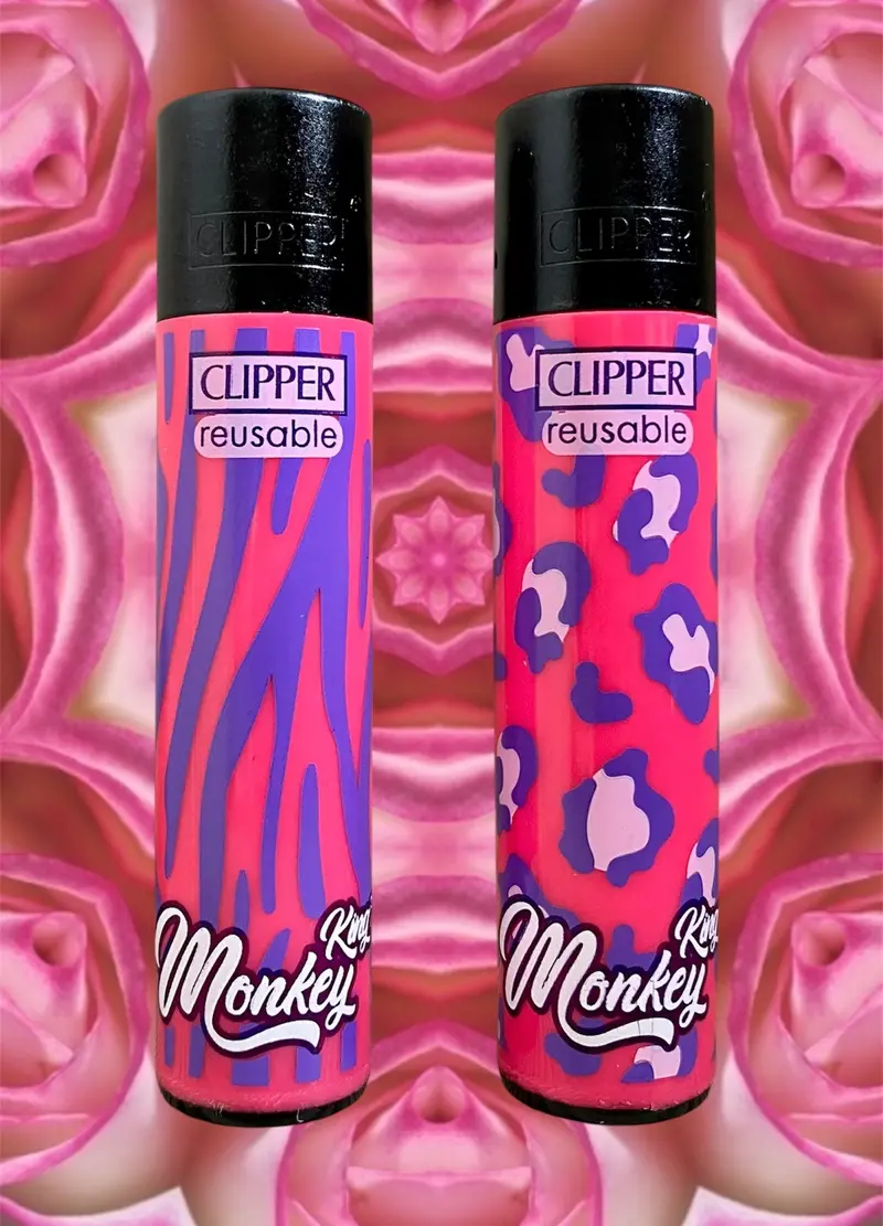 Clipper Animal Skin Dual-Design Lighter Set