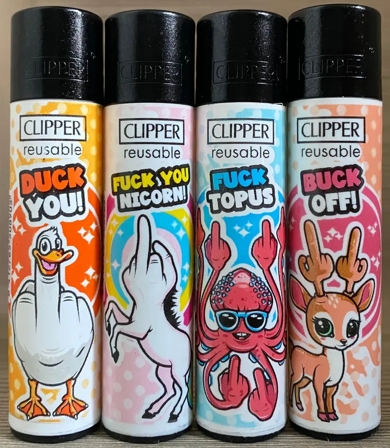 Clipper Fuck You Animals Lighter