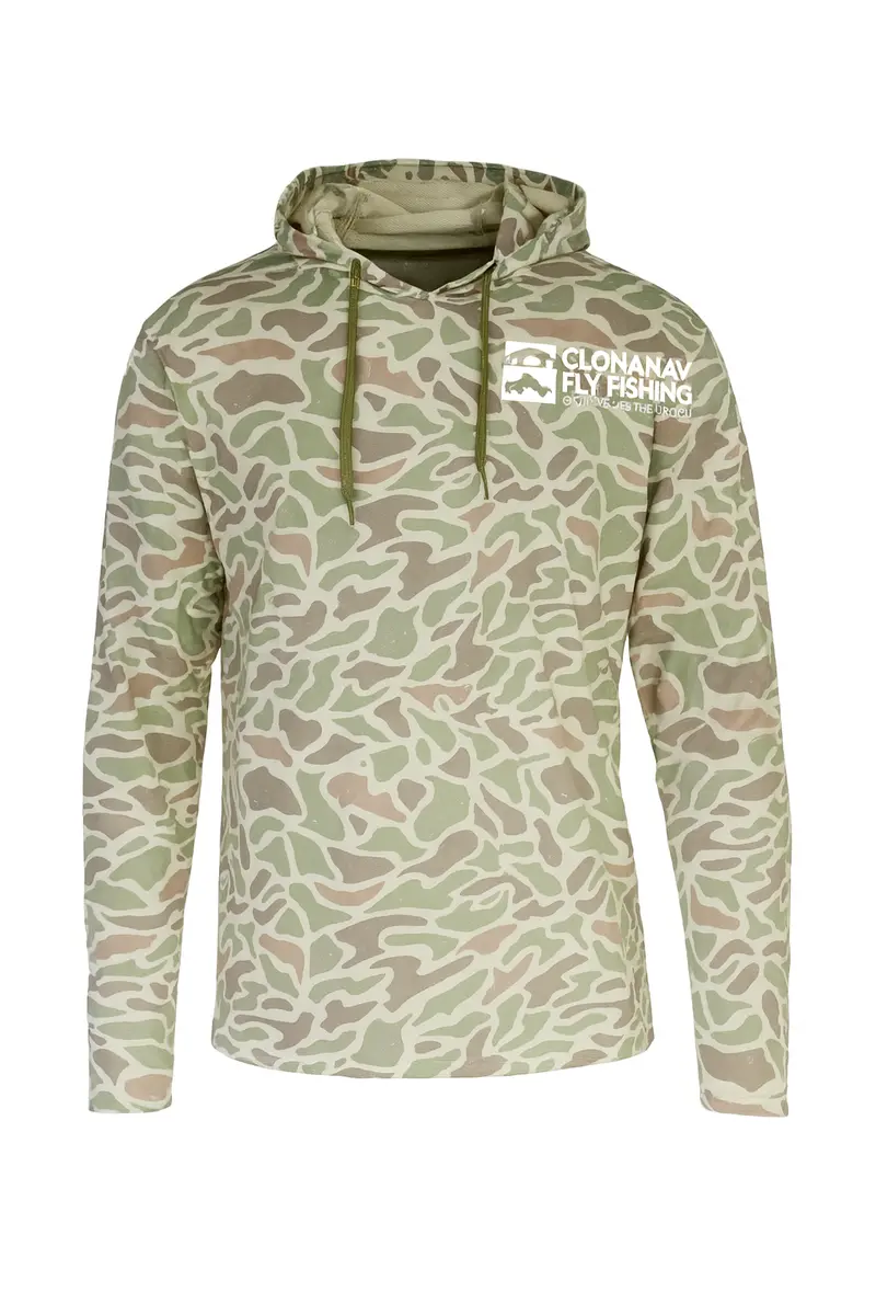 Clonanav UPF 50 Camo Fishing Hoodie – Long Sleeve