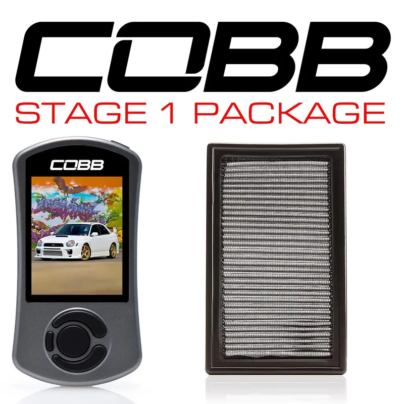 COBB Stage 1 Power Package with V3 Accessport – Subaru WRX 2002–2005 (cobb612X01)
