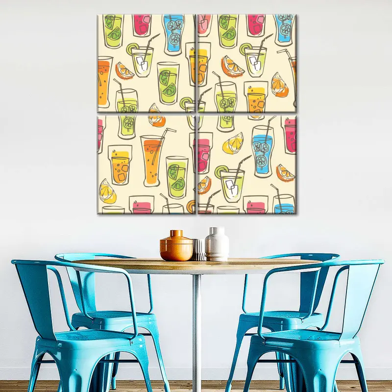 Cocktail Pattern Wall Art