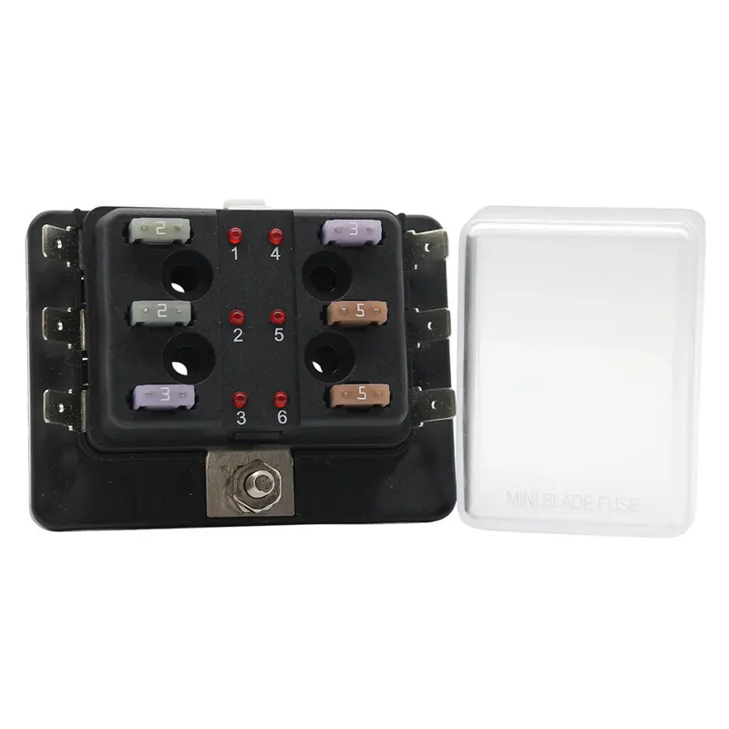 Cole Hersee 6-Circuit MINI Fuse Block with LED Indicators – Standard Series