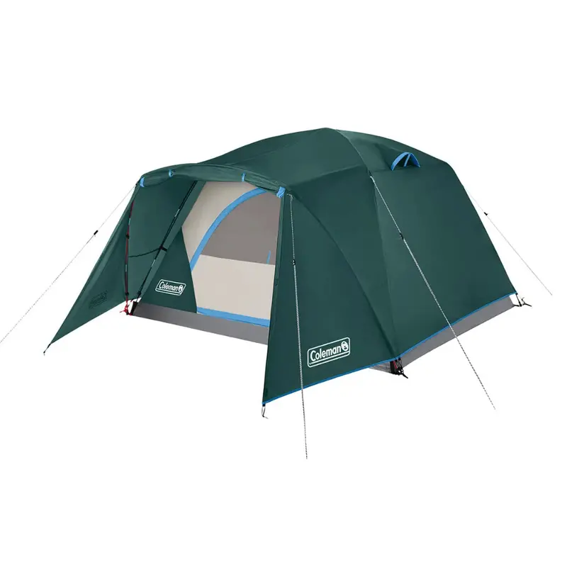 Coleman Skydome 4-Person Full-Fly Vestibule Tent – Evergreen-Colored Dome with Extended Rain Protection [2000037516]