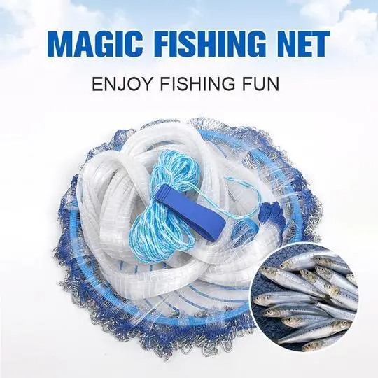 Collapsible Mesh Fishing Net
