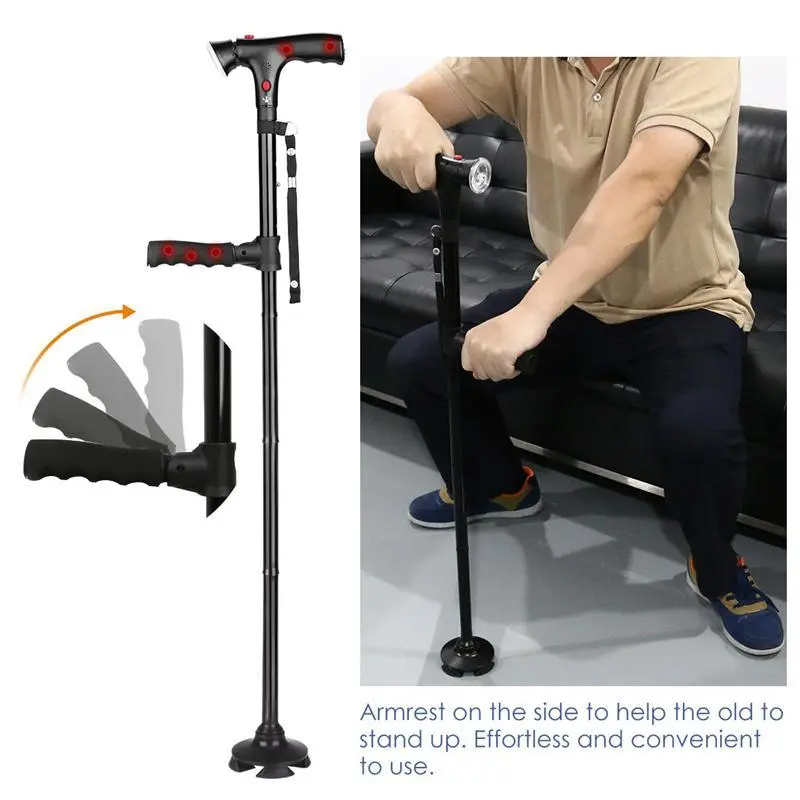 Collapsible Telescoping LED Walking Cane – Lightweight & Adjustable