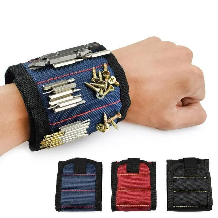 Compact Magnetic Wristband – Hands-Free Hardware Organizer