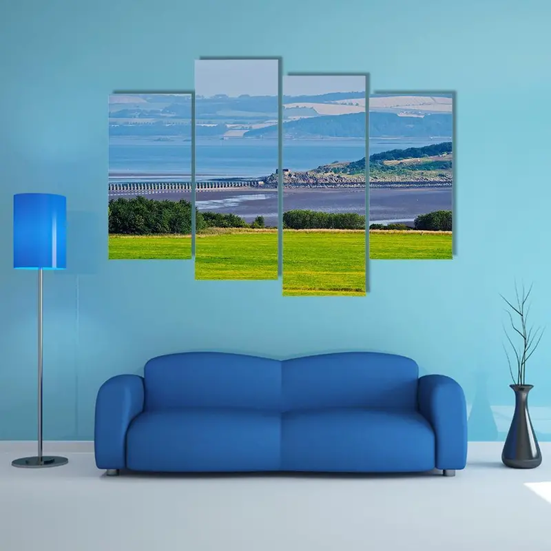 Cramond Island Seaside View Canvas Wall Decor