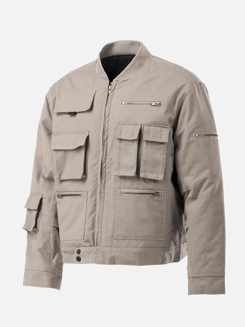 Cropped Cargo Jacket – Short Hem Utility Outerwear