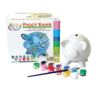 Customizable Paint-Your-Own Piggy Bank
