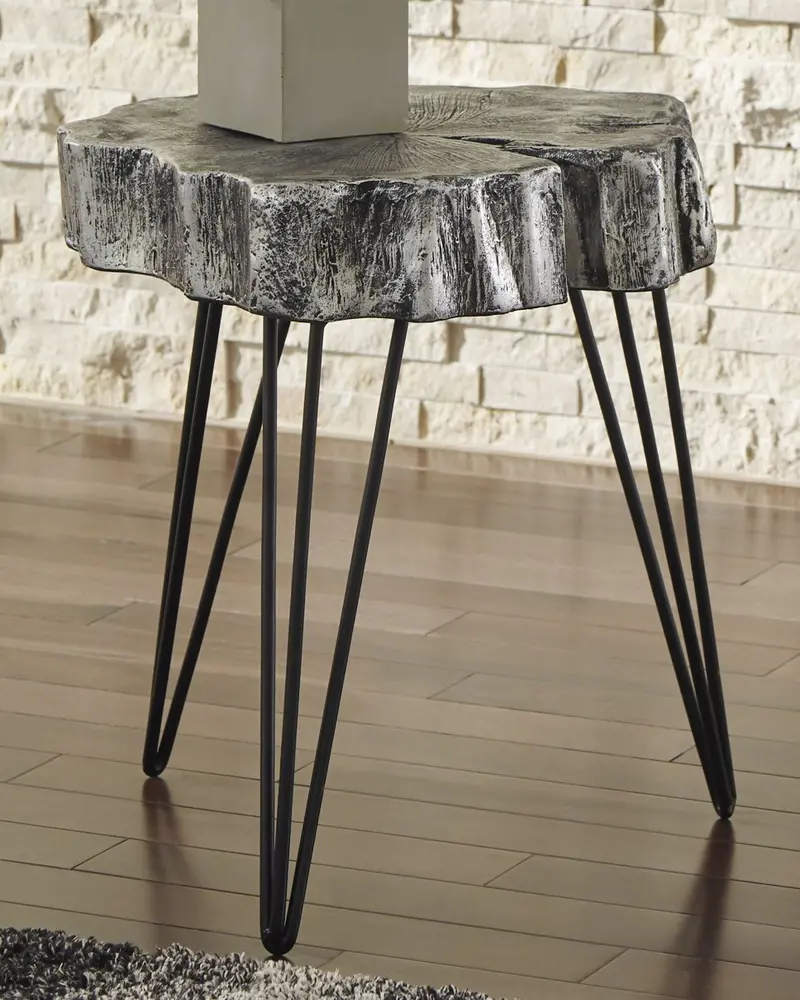 Dellman Sleek Metal Accent Side Table