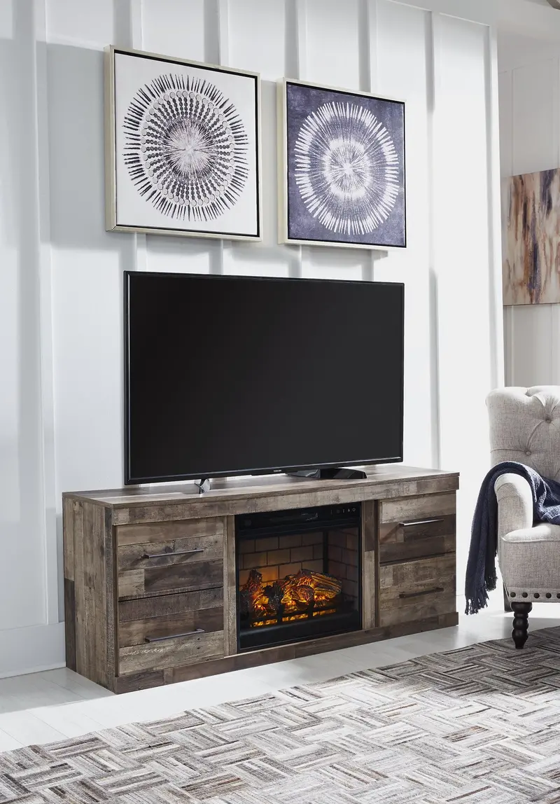 Derekson 60-Inch Electric Fireplace TV Console
