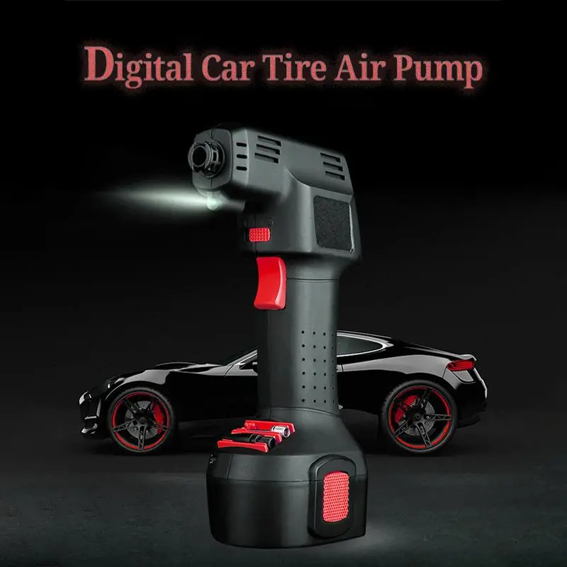 Digital Tire Inflator with Pressure Gauge – Complete Kit
