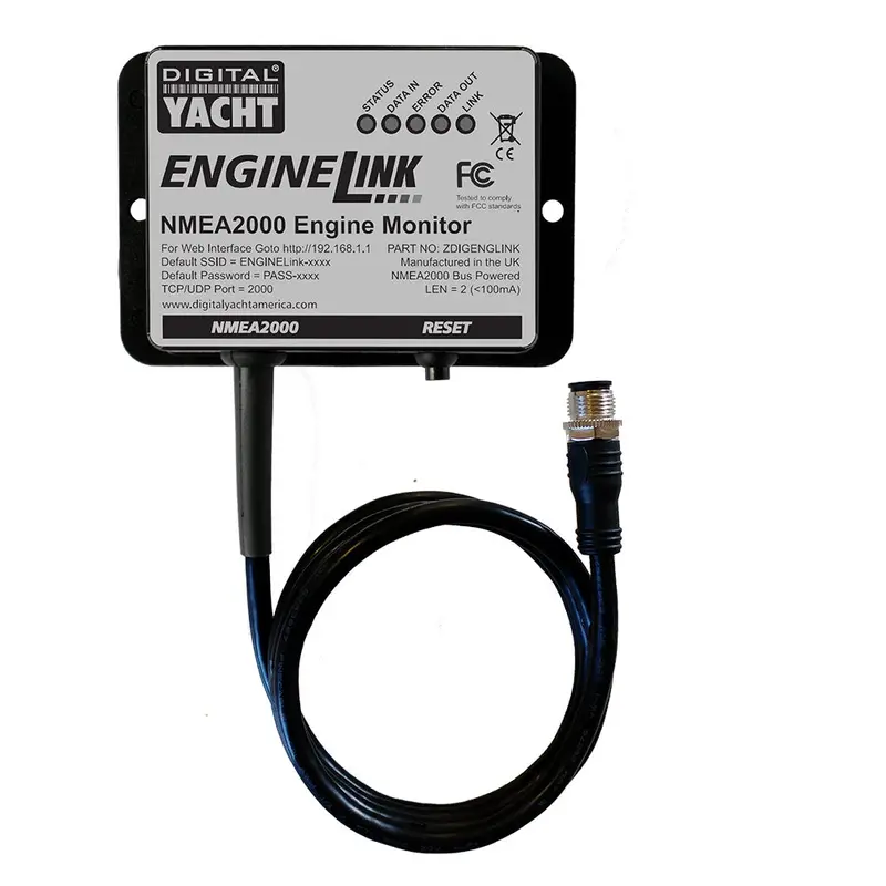 Digital Yacht Engine Link NMEA 2000-Compatible Marine Engine Monitor