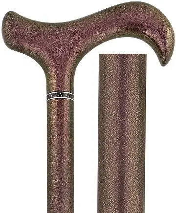 Discount Metallic Copper-Shifting Adjustable Carbon Fiber Derby Cane (V1850)