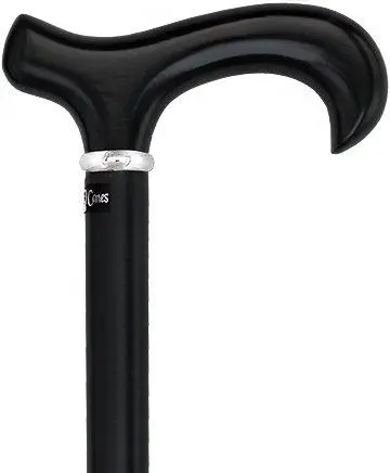 Discount Royal Black Derby Cane – Beechwood Shaft & Silver Collar (V1590)