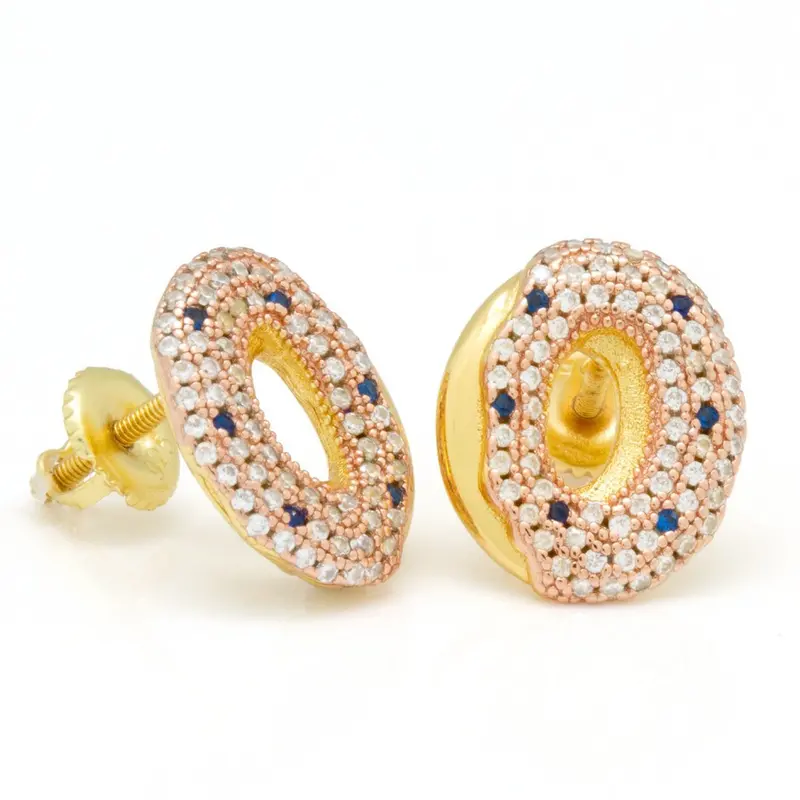 Donut-Shaped Stud Earrings – Playful Minimalist Design