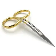 Dr. Slick Arrow Scissors – 3.5″ Bent Shaft, Gold-Loop Handles
