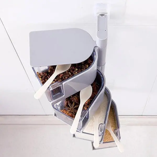 Drill-Free Rotating Storage Organizer