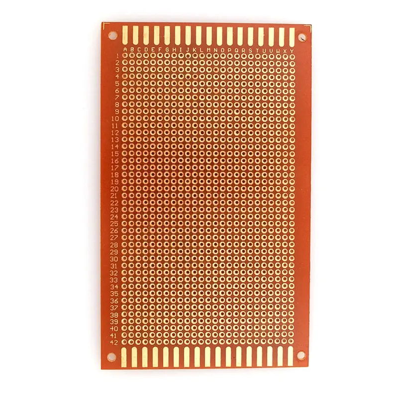 Drilled Prototype Board – 125×76mm (3×5″), Standard Hole Pattern