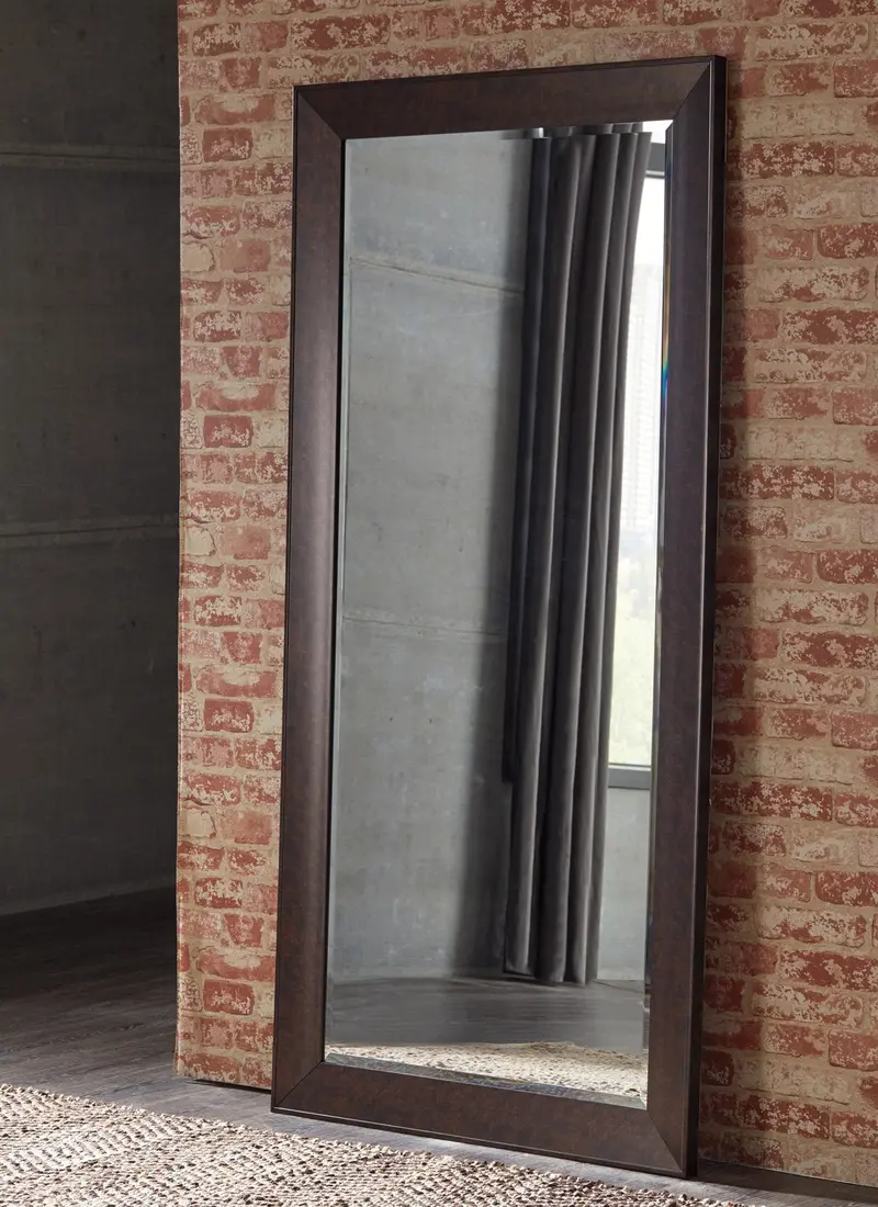 Duha Modern Standing Floor Mirror with Minimalist Steel Frame