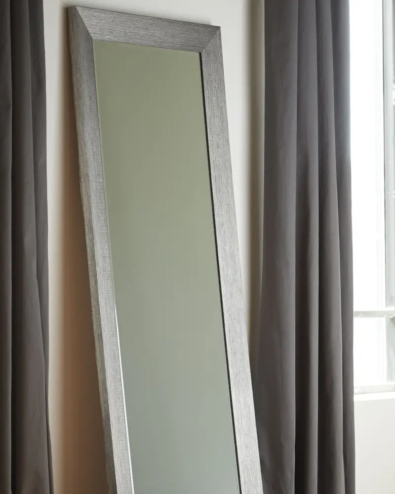 Duka Sleek Full-Height Floor Mirror with Beveled Edge