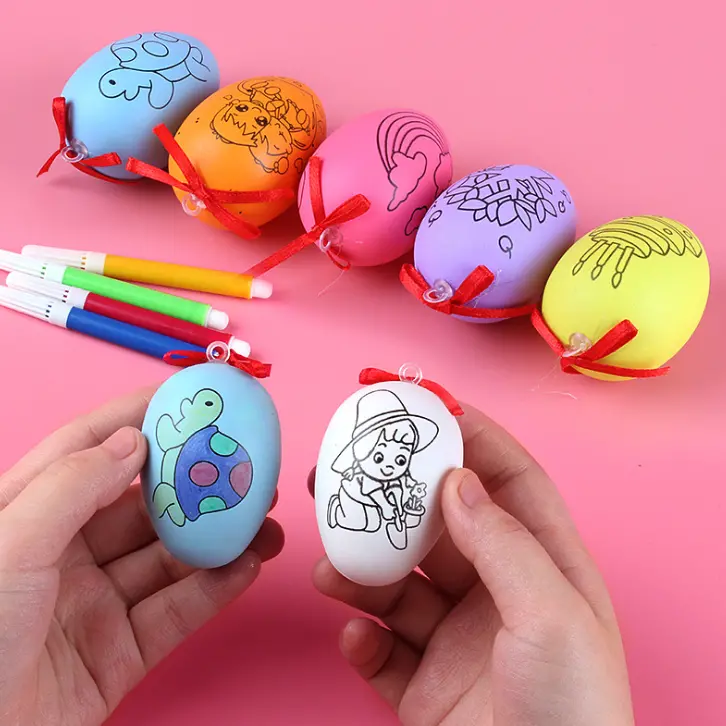 Easter Egg Decorating Kit with Stencils, Dyes, and Tools