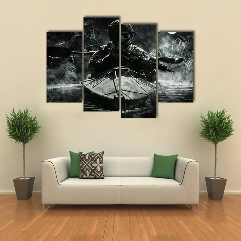 Elite Tactical Operators Canvas Wall Print