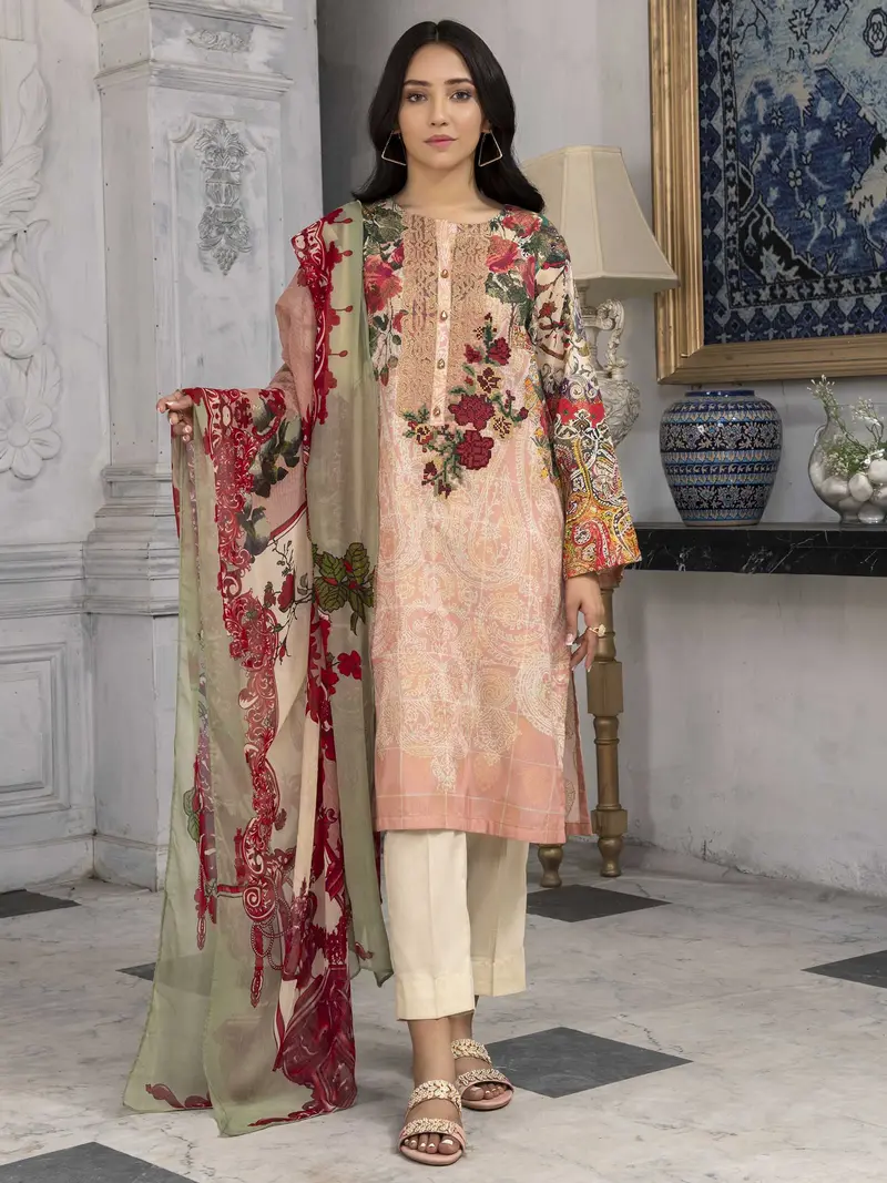 Embroidered Jacquard Two-Piece Suit
