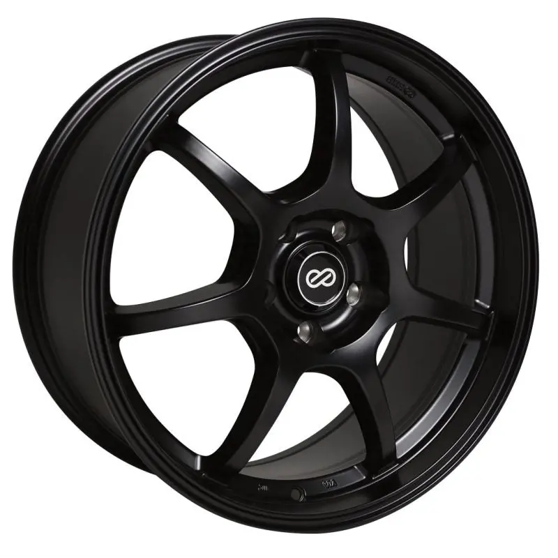 Enkei GT7 18×8 Matte Black Performance Wheel — 5×100 Bolt Pattern, 45mm Offset, 72.6mm Hub Bore