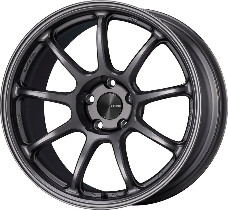 Enkei PF09 18×9 +42 Offset Wheel – 5×100, Dark Silver, 75mm Bore