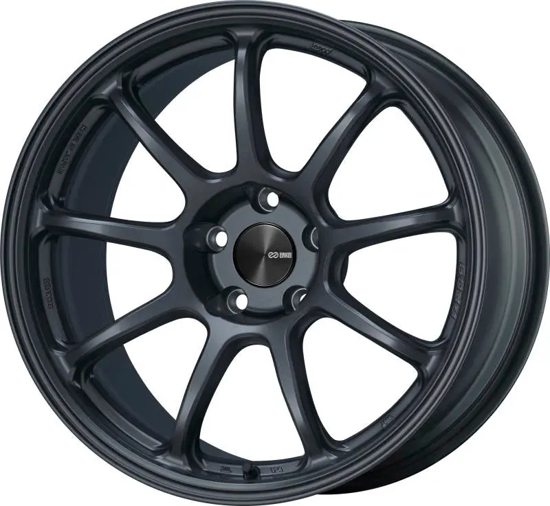 Enkei PF09 18×9 +42 Offset Wheel – 5×100, Matte Gunmetal, 75mm Bore
