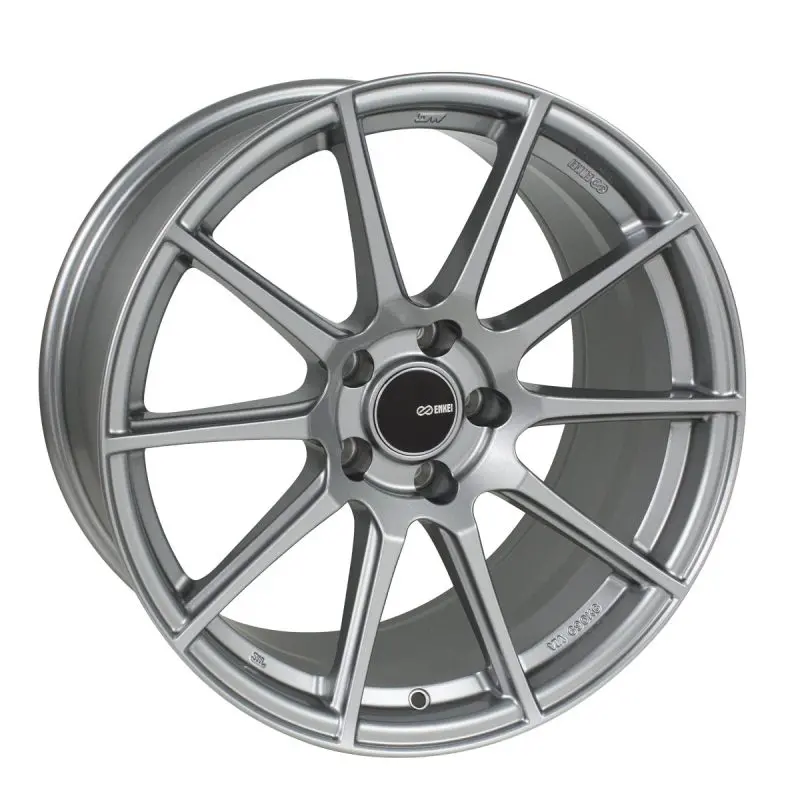 Enkei TS10 18×8.5 +45 Offset Wheel – 5×100, Grey Finish, 72.6mm Bore