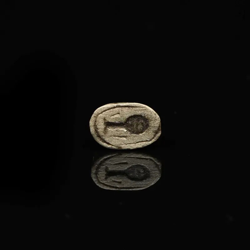 Exhibited New Kingdom Steatite Scarab Seal, c. 1550–1069 BCE