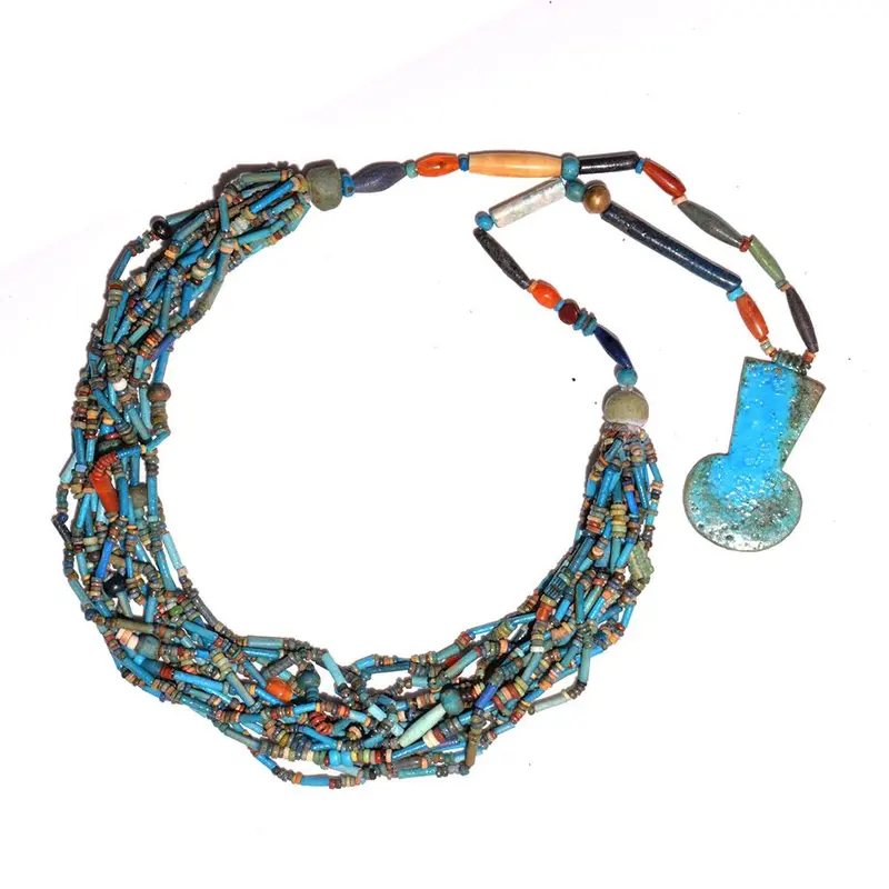 Faience and Stone Menet Necklace – New Kingdom, Dynasties 18–19 (c. 1550–1187 BCE)