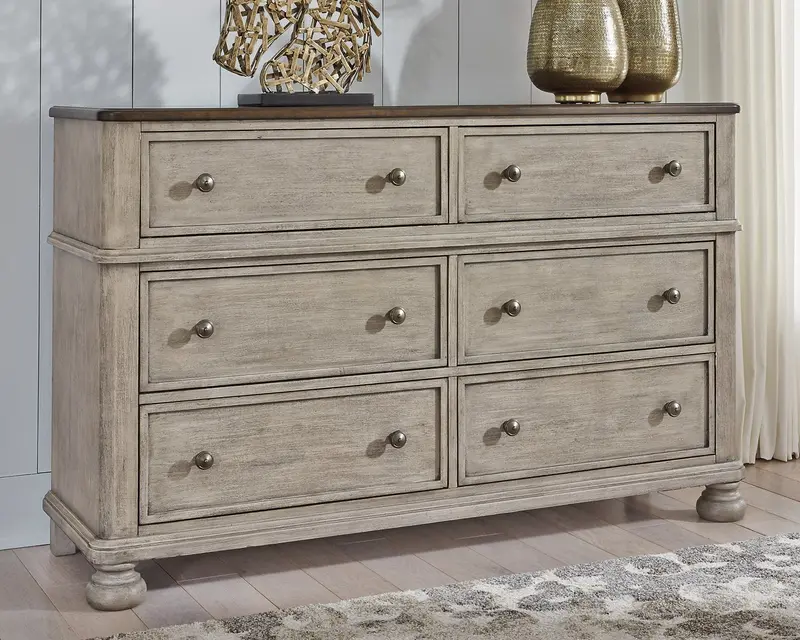 Falkhurst 6-Drawer Wooden Dresser