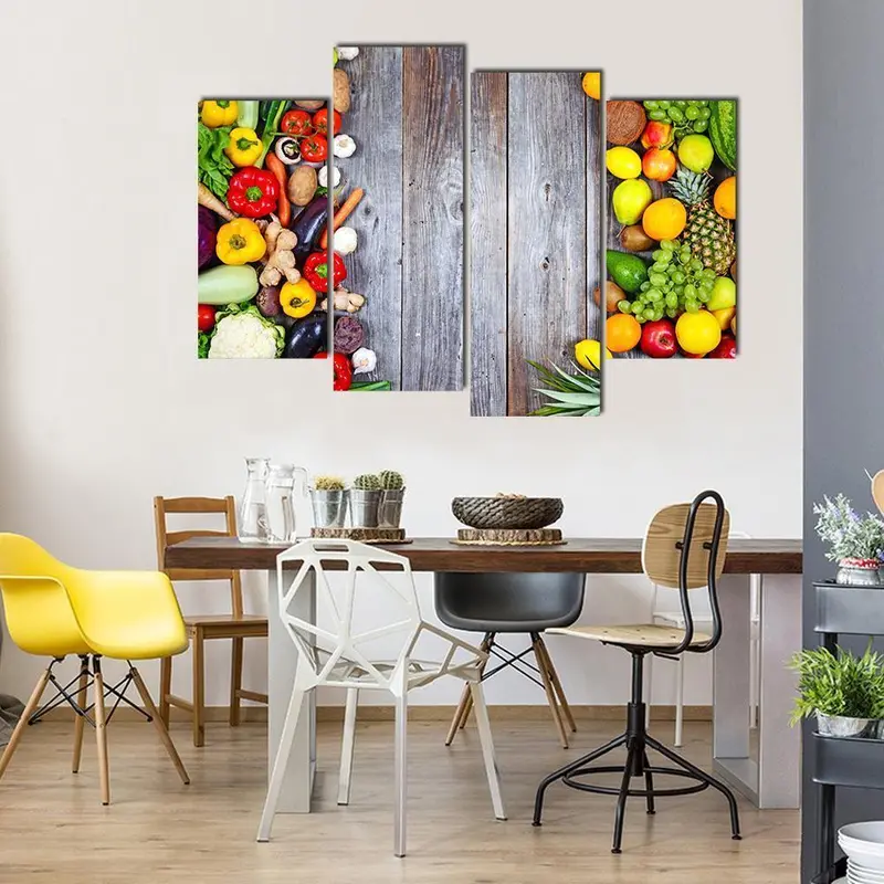 Farm-to-Table Fruit and Vegetable Canvas Art