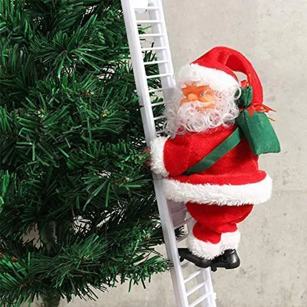 Festive Climbing Santa Decoration for Walls and Windows
