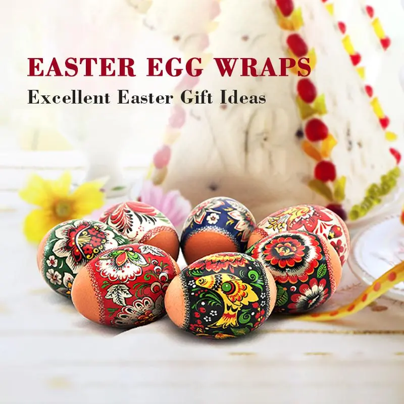 Festive Easter Egg Wrapping Papers – 21-Piece Decorative Set