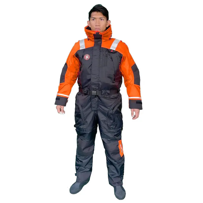 First Watch AS-1100 Hi-Visibility Anti-Exposure Suit – Orange/Black, Large