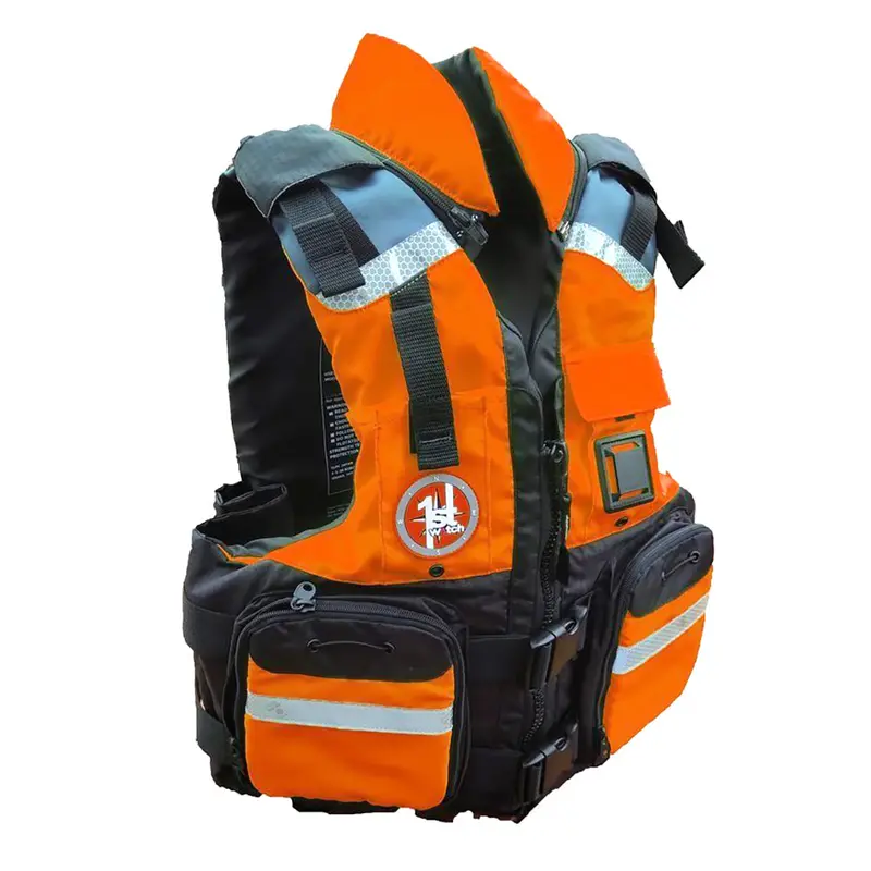 First Watch AV-800 Hi-Vis 4-Pocket Utility Vest – Orange/Black, S/M
